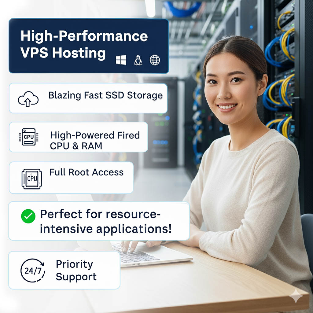 Scalable VPS Hosting with Dedicated Resources
